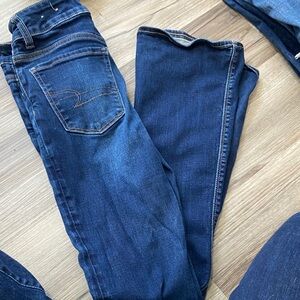 Dark Blue Denim Jeans American eagle bootcut